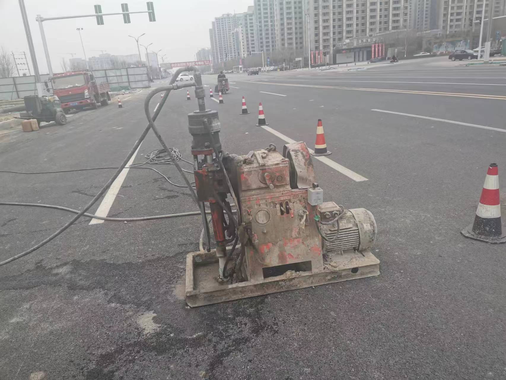 牙叉镇路基注浆